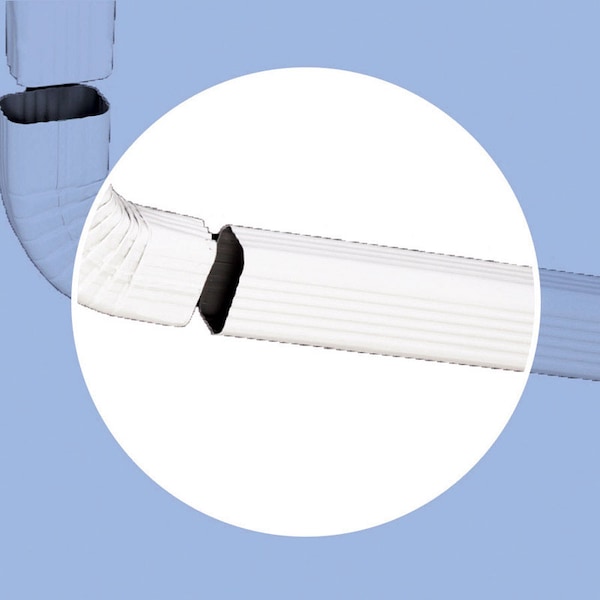 Amerimax Home Products Amerimax 3 in. H X 2 in. W X 15 in. L White Aluminum K Downspout Extension 27075 - main
